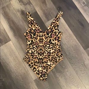 Cheetah print body suit
